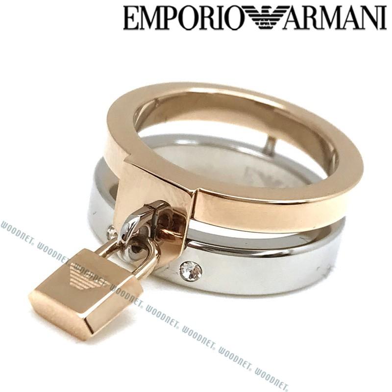 EMPORIO ARMANI エンポリオアルマーニ シルバー×ゴールド リング・指輪