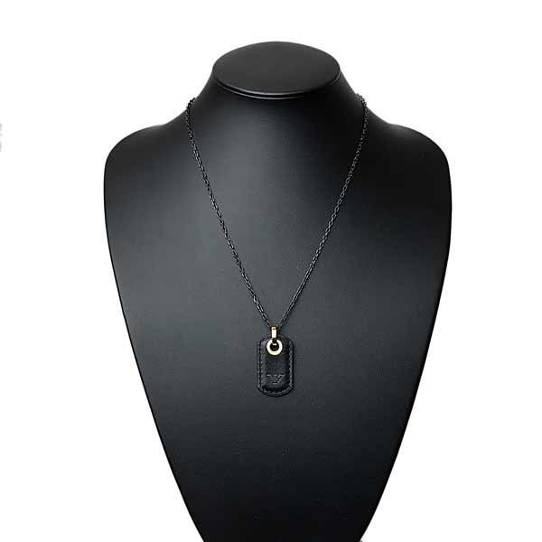 EMPORIO ARMANI ネックレス ブランド ブラック EGS2706710 : WOODNET 