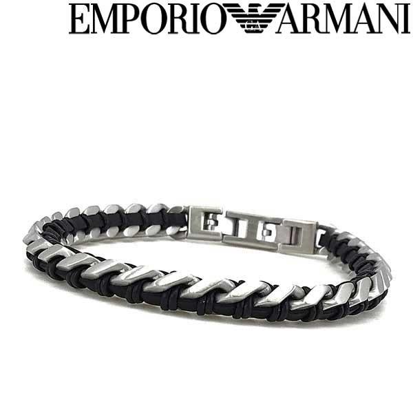 EMPORIO ARMANI ブレスレット ブランド マットシルバー×ブラック EGS2713040 :EGS2713040:WOODNET