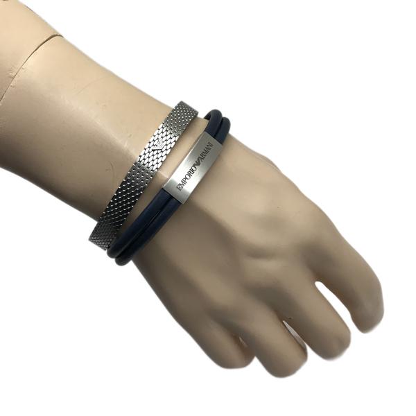 EMPORIO ARMANI エンポリオアルマーニ ブレスレット ブランド ロゴ 2連 