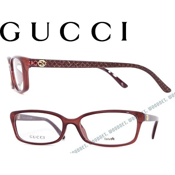 GUCCI グッチ メガネフレーム ブランド 3656F-DXL クリアレッド