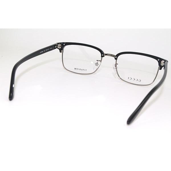 GUCCI グッチ メガネフレーム ブランド 9688J-U32 ブラック×シルバー