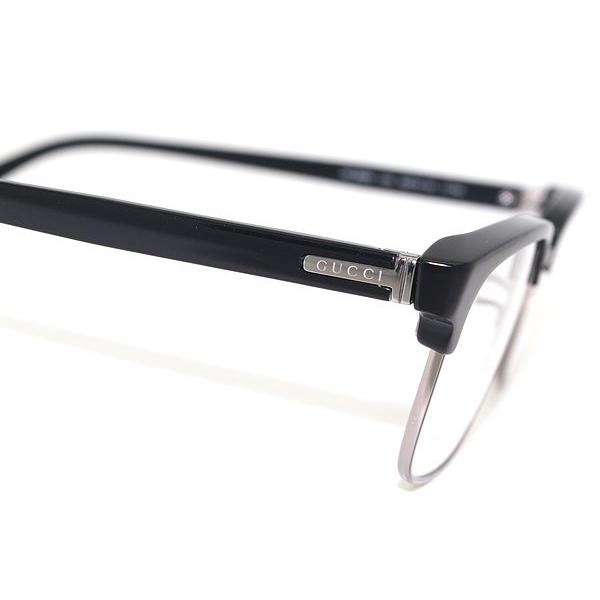 GUCCI グッチ メガネフレーム ブランド 9688J-U32 ブラック×シルバー