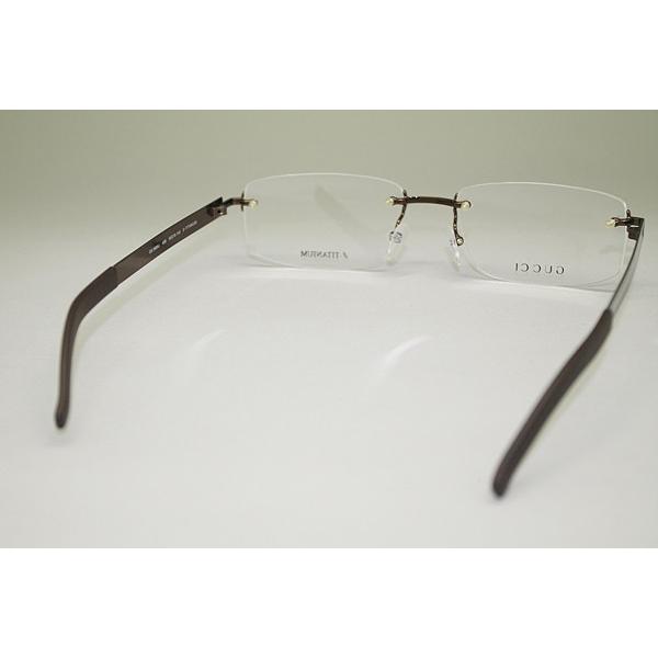 GUCCI(グッチ) メガネ β-TITANIUM GG-9689J ブラウン×クリア 度なし GUCCI グッチ メガネフレーム ブランド 9692J-CWI ブラウン : WOODNET