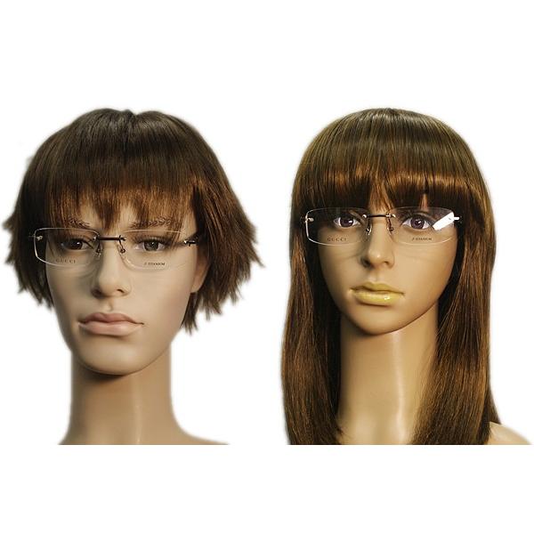 GUCCI(グッチ) メガネ β-TITANIUM GG-9689J ブラウン×クリア 度なし GUCCI グッチ メガネフレーム ブランド 9692J-CWI ブラウン : WOODNET