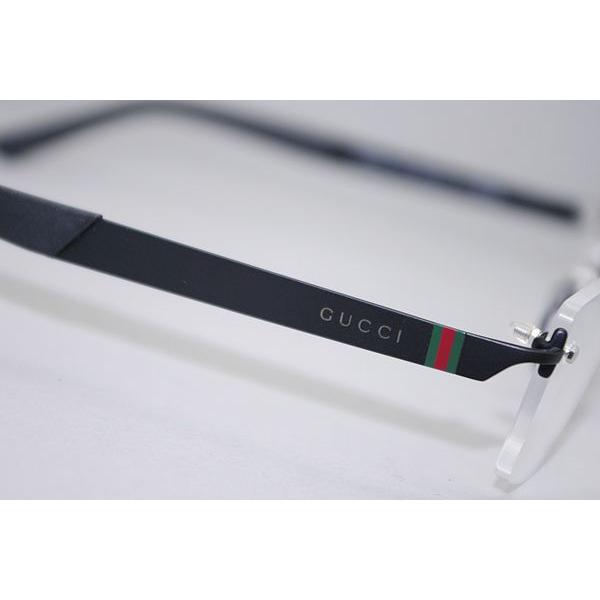GUCCI グッチ リムレス メガネフレーム 縁なし スクエア 軽量 シンプル GUCCI グッチ メガネフレーム ブランド 縁無し フチなし 2896-006