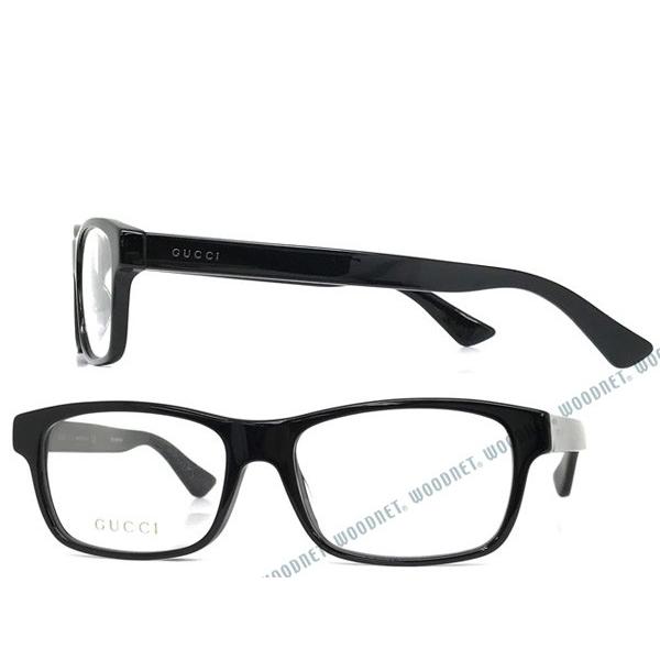 GUCCI グッチ　メガネ　GG0006OA 001 GUCCI（グッチ） ブラックメガネフレーム ブランド 0006OA-001