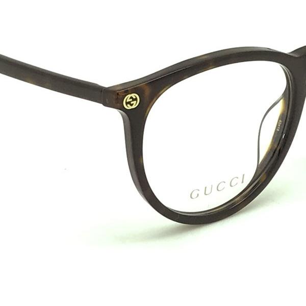 グッチ 眼鏡フレーム GG03790A 53ロ14-145 ブラウンマーブル 中古 ABランク GUCCI｜女性用 レディース ブランド ロゴ メガネ 保存袋・ケース付き【送料無料】 GUCCI（グッチ） ダークマーブルブラウンメガネフレーム ブランド