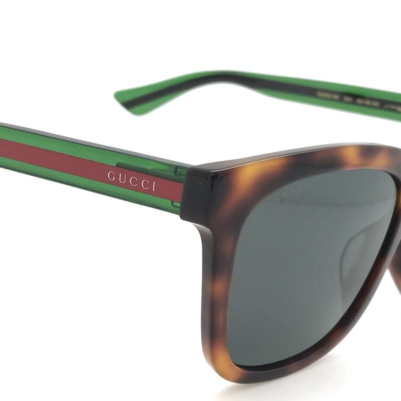 GUCCI グッチグリーンベッコウ柄サングラス GUC-GG-0158S-002 GUCCI（グッチ） ブラック サングラス GUC-GG-0057SK-003 : WOODNET