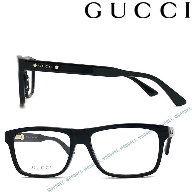 【正規品⭕️】GUCCI グッチ　ブラックフレーム　サングラス　メガネ　ケース付 GUCCI（グッチ） メガネフレーム ブランド ブラック 眼鏡 guc-gg-1406o