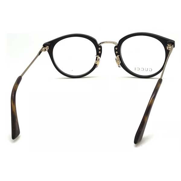 GUCCI（グッチ） ブラック×ゴールド メガネフレーム ブランド 眼鏡 GUC