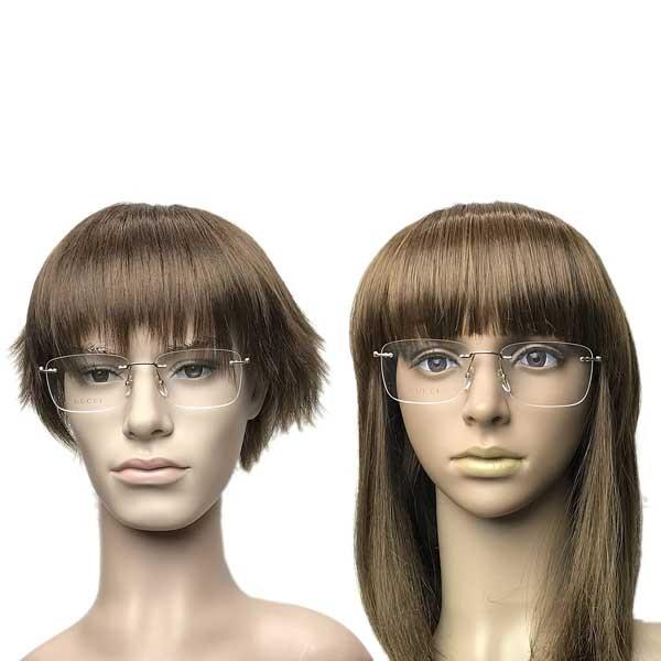GUCCI（グッチ） ゴールド 縁無し メガネフレーム ブランド 眼鏡 2pt