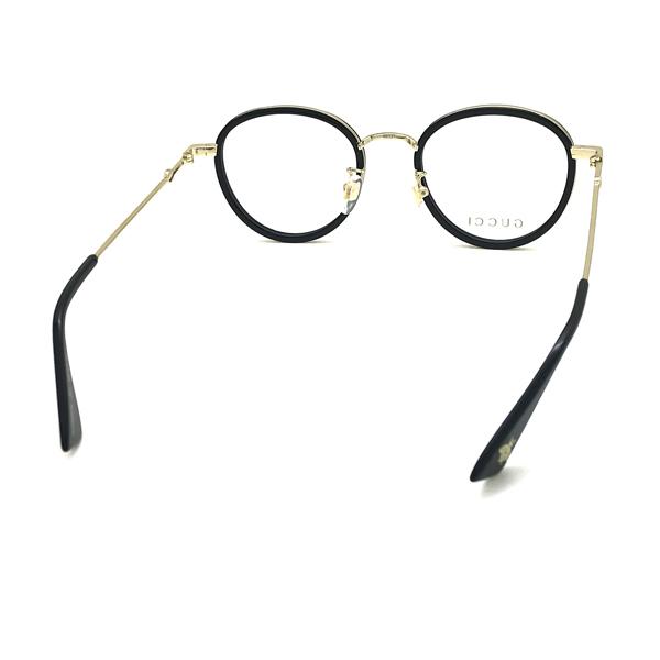 GUCCI（グッチ） メガネフレーム ブランド ブラック×ゴールド 眼鏡 GUC