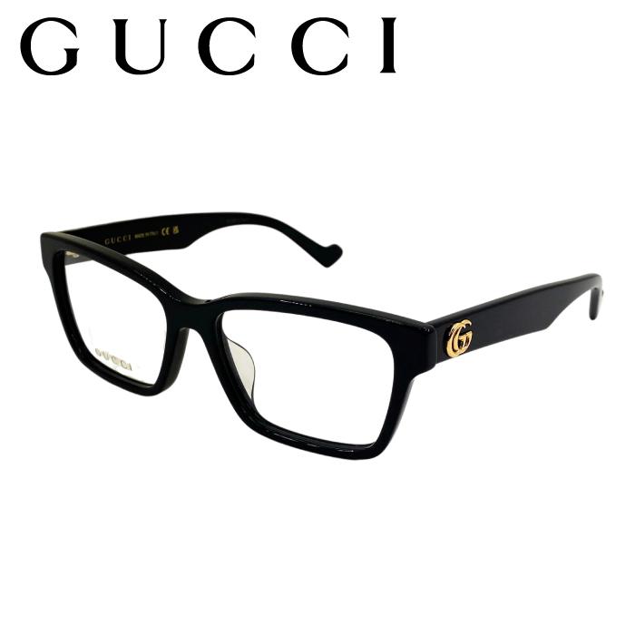 グッチGUCCI ブラック スクエアメガネ GUCCI（グッチ） メガネフレーム ブランド ブラック 眼鏡 guc-gg