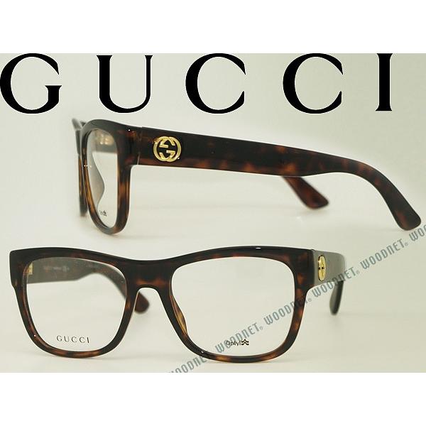 GUCCI グッチ メガネフレーム ブランド 鼈甲柄ブラウン 3850-LSD