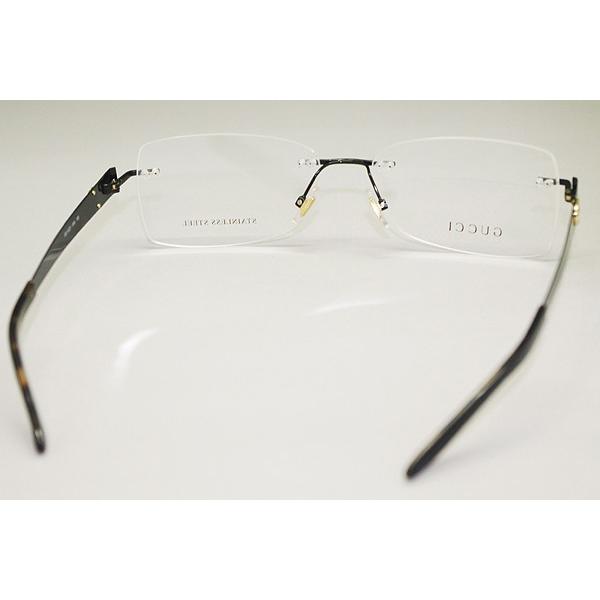 GUCCI グッチ メガネフレーム ブランド 縁無し フチなし 4221-006