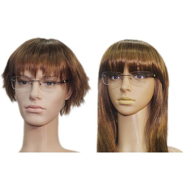 GUCCI グッチ メガネフレーム ブランド 縁無し フチなし 4221-006