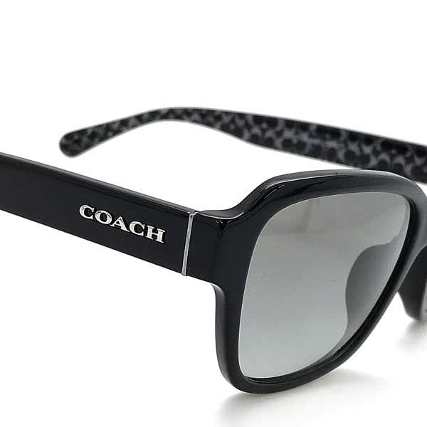 新品未使用✨️コーチ サングラス シグネチャー レクタングル グラデーション 黒 COACH（コーチ） ブランド サングラス グラデーションブラック HC8232F