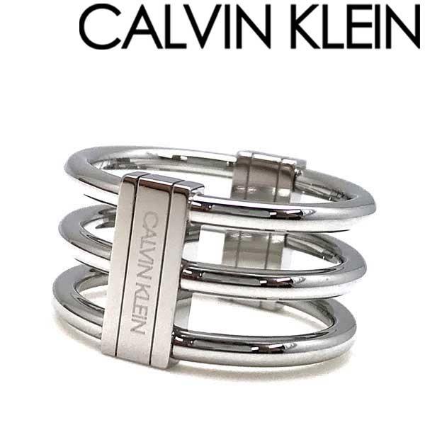 カルバンクライン シルバー925 銀　2連　クロス　リング　ロゴ ck Calvin Klein CALVIN KLEIN カルバンクライン シルバー リング