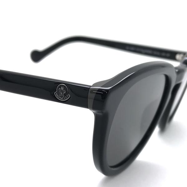 MONCLER ブラックサングラス　ブラックレンズ MONCLER モンクレール ブランド サングラス ブラック ≪偏光