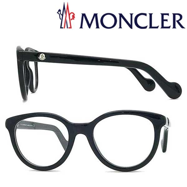 【在庫処分特価】MONCLER モンクレール ブラック メガネフレーム ブランド 眼鏡 ML-5043-001