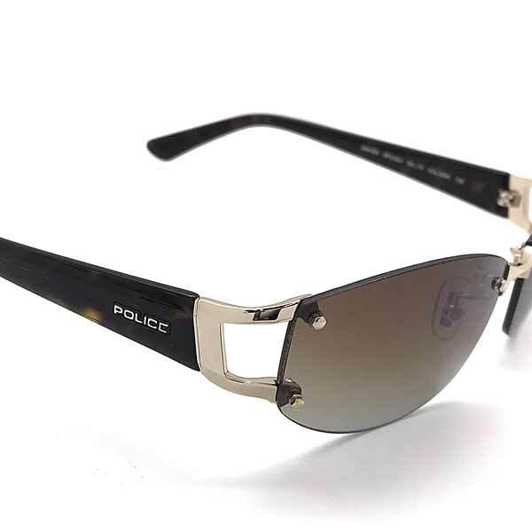 #新品未使用POLICE オーバルサングラス ブラウン#ユニセックス#お洒落 AIGAN |POLICE サングラス【愛眼別注】（度なし）SPLP41J ORIGINS 0B32