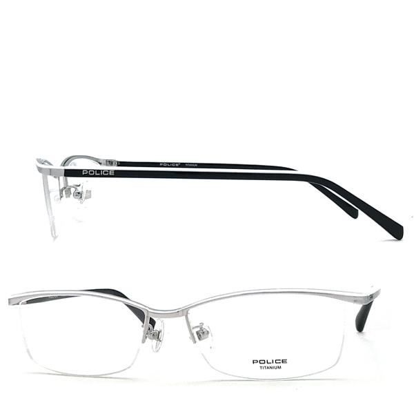 POLICE ポリス メガネフレーム ブランド VPL175J-0579 パラジウム