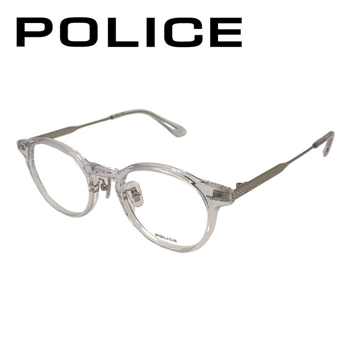 POLICE（ポリス） メガネフレーム 眼鏡 シャイニークリア police
