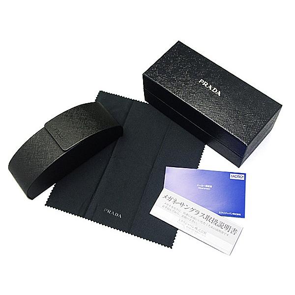 PRADA プラダ メガネフレーム PR18TVF 黒 ブラックフレーム ブランド ファッション 小物 アイウェア ※度入りレンズが入っております PRADA（プラダ） メガネフレーム 眼鏡 めがね pra18vf-16k1o1 ブラック