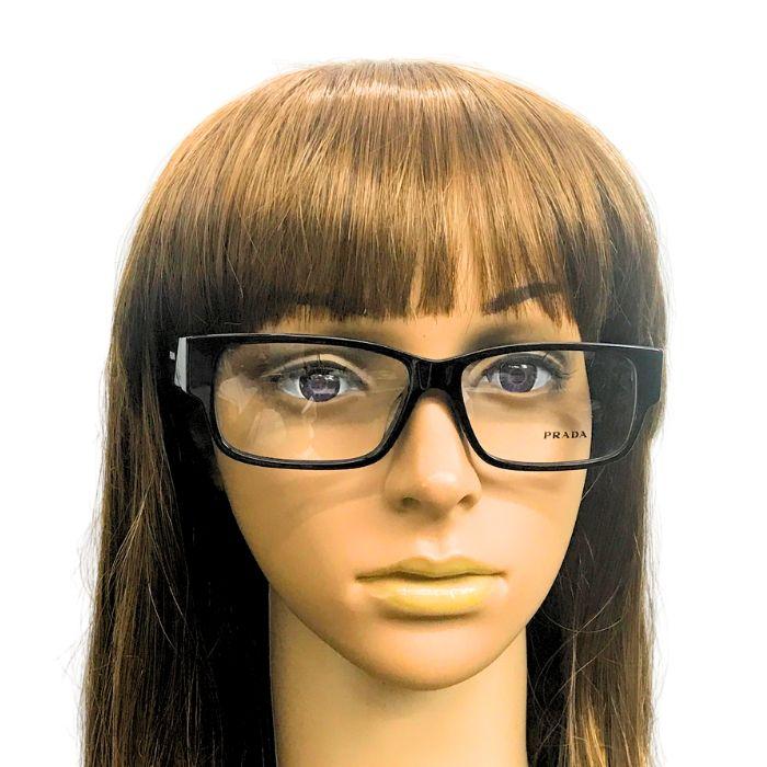 PRADA メガネフレーム プラダ 眼鏡 めがね ブラック prb09vf-16k101 ブランド/メンズ&レディース/男性用&女性用/度付き・伊達・老眼鏡