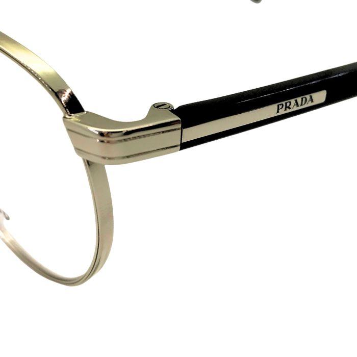 PRADA（プラダ） メガネフレーム 眼鏡 めがね シルバー×ブラック 黒
