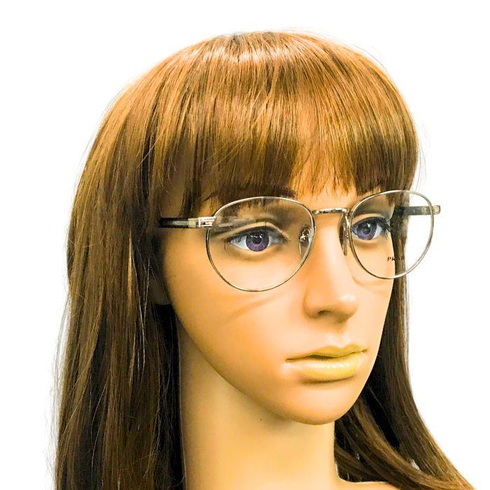 PRADA（プラダ） メガネフレーム 眼鏡 めがね シルバー×ブラック 黒