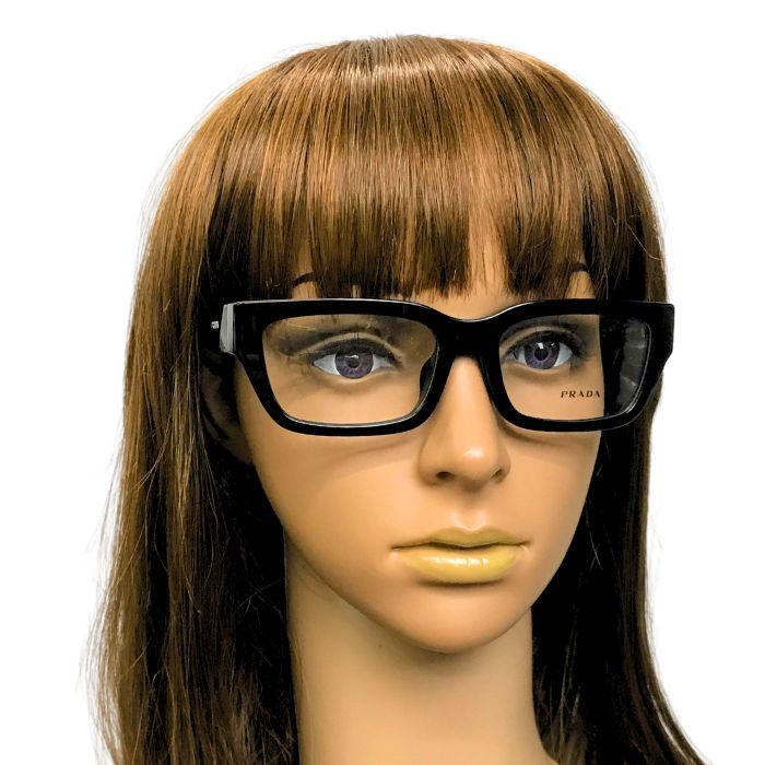 PRADA メガネフレーム プラダ 眼鏡 めがね ブラック 黒 prc02vf-16k1o1 ブランド 男女兼用 度付き 伊達 老眼鏡 カラー 各種レンズ交換対応