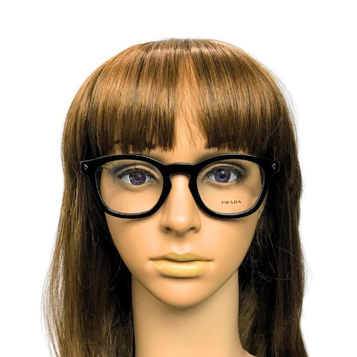 PRADA メガネフレーム 度あり PRADA（プラダ） メガネフレーム 眼鏡 めがね ブラック 黒 prc04v