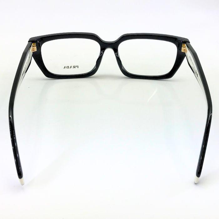 PRADA（プラダ） メガネフレーム 眼鏡 めがね ブラック×ホワイト 黒