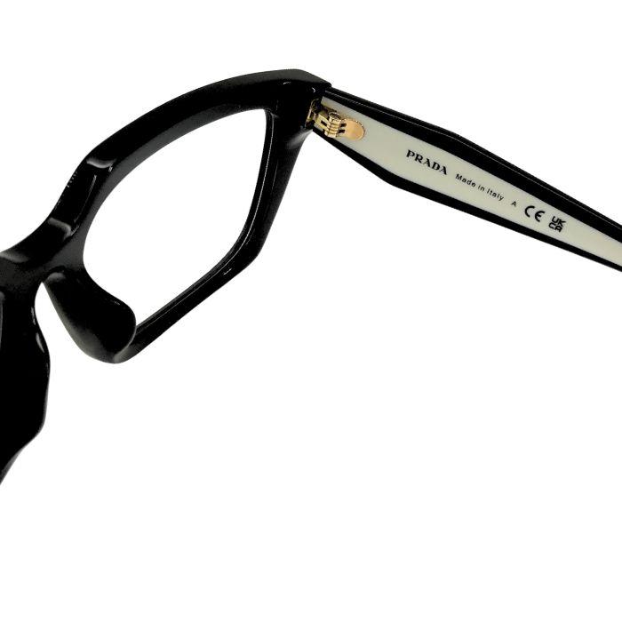 PRADA ヴィンテージメガネフレーム ブラック PRADA（プラダ） メガネフレーム 眼鏡 めがね ブラック×ホワイト 黒