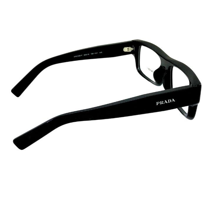 PRADA メガネフレーム プラダ 眼鏡 めがね ブラック 黒 prd06vf-16k101 ブランド メンズ&レディース 伊達 老眼鏡 カラーレンズ交換対応