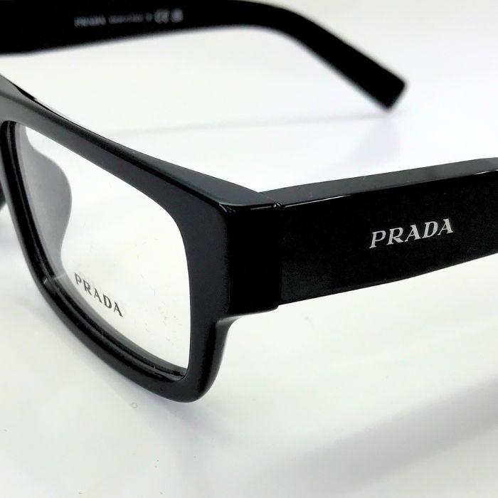 PRADA メガネフレーム プラダ 眼鏡 めがね ブラック 黒 prd06vf-16k101 ブランド メンズ&レディース 伊達 老眼鏡 カラーレンズ交換対応