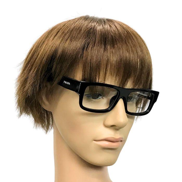 PRADA メガネフレーム プラダ 眼鏡 めがね ブラック 黒 prd06vf-16k101 ブランド メンズ&レディース 伊達 老眼鏡 カラーレンズ交換対応