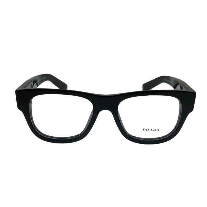 PRADA メガネフレーム プラダ 眼鏡 めがね ブラック 黒 prd08vu-16k101 ブランド/メンズ&レディース/度付き・伊達・老眼鏡 レンズ交換対応