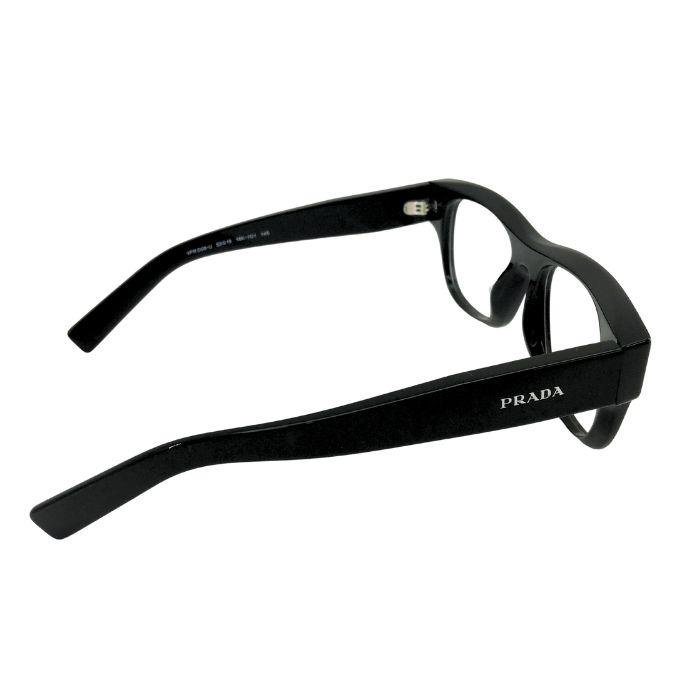 PRADA メガネフレーム プラダ 眼鏡 めがね ブラック 黒 prd08vu-16k101 ブランド/メンズ&レディース/度付き・伊達・老眼鏡 レンズ交換対応