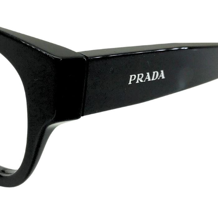 PRADA メガネフレーム プラダ 眼鏡 めがね ブラック 黒 prd08vu-16k101 ブランド/メンズ&レディース/度付き・伊達・老眼鏡 レンズ交換対応