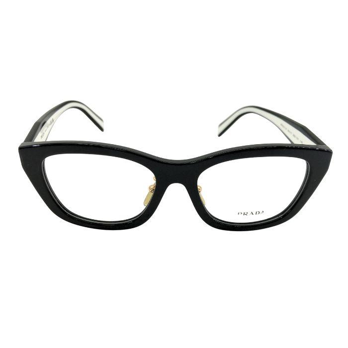 PRADA（プラダ） メガネフレーム 眼鏡 めがね ブラック ホワイト 黒×白