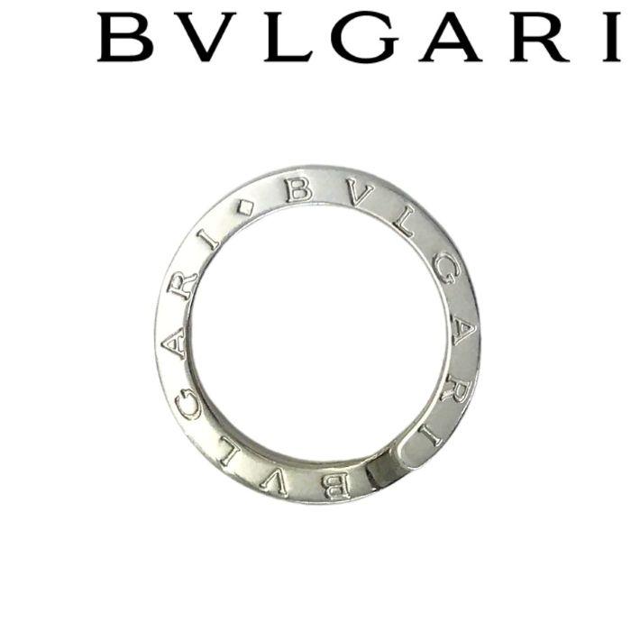 BVLGARI ロゴサークル ネックレス キーリング SV925シルバー革紐付き 革紐付 】BVLGARI ブルガリ キーリング シルバー925 ネックレス