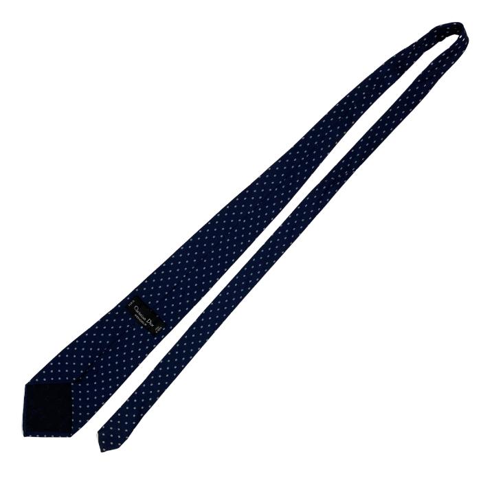 【未使用品】Christian Dior ネイビー ネクタイ 中古・古着通販】Christian Dior (クリスチャン ディオール) 総