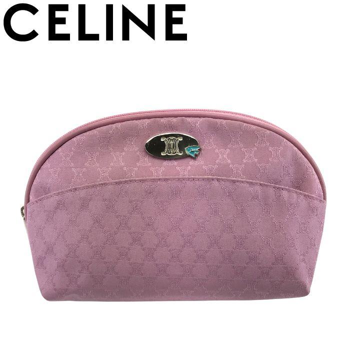 美品 CELINE セリーヌ マカダム柄 ポーチ CELINE（セリーヌ） 【中古】CELINE ポーチ【ほぼ新品】マカダム柄