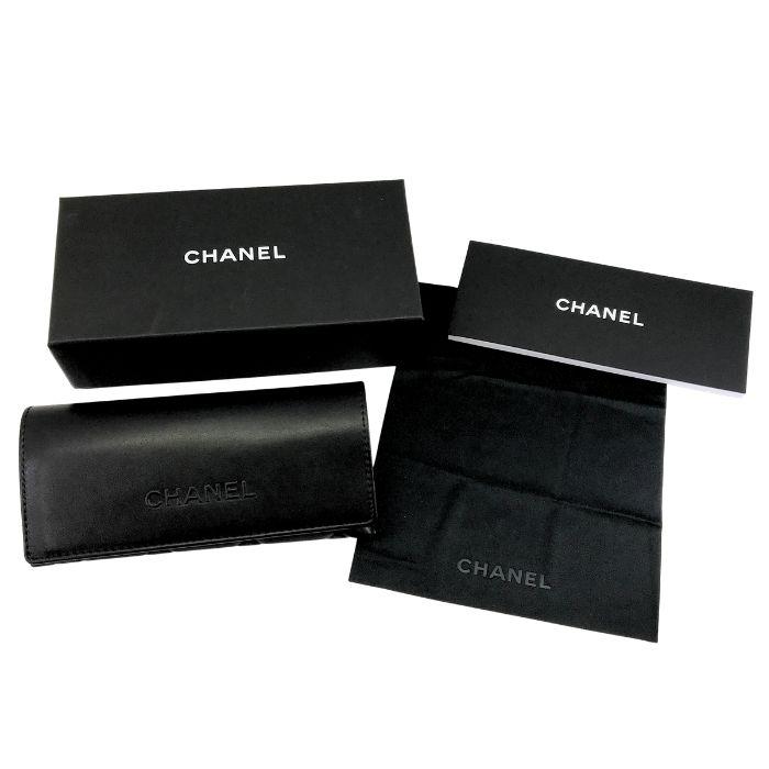 【中古】CHANEL シャネル メガネフレーム【未使用品】眼鏡 ブラック 3414A-C501 めがね デモレンズ付き メンズ レディース  r-ch-e-0525-06の画像