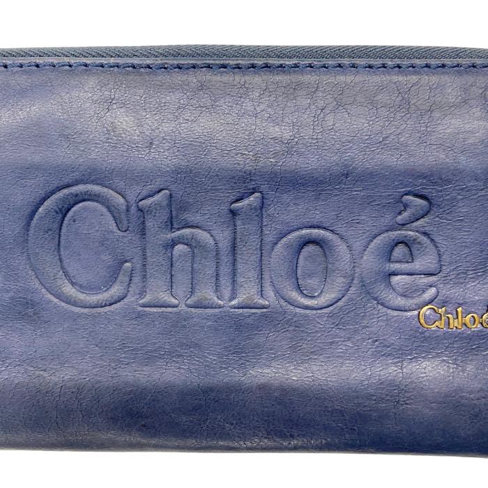 【中古】【傷や使用感が目立つ】Chloe 財布 ブランド クロエ ジップアラウンド ネイビー r-chloe-w-0038-01｜woodnet｜05