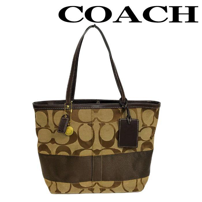 COACH（コーチ） 【中古】COACH トートバッグ【ほぼ新品】ブラウン 