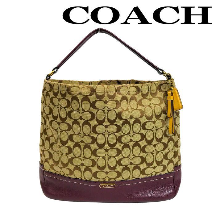 未使用✨ コーチ トートバッグ ショルダーバッグ シグネチャー 肩掛け A4収納 COACH（コーチ） 【中古】COACH ショルダーバッグ【非常に良い
